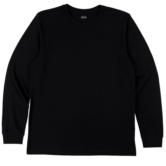 Goodfellow & Co Men’s Black Long Sleeve T-Shirt Cotton Blend Crew-neck Large - Picture 1 of 12